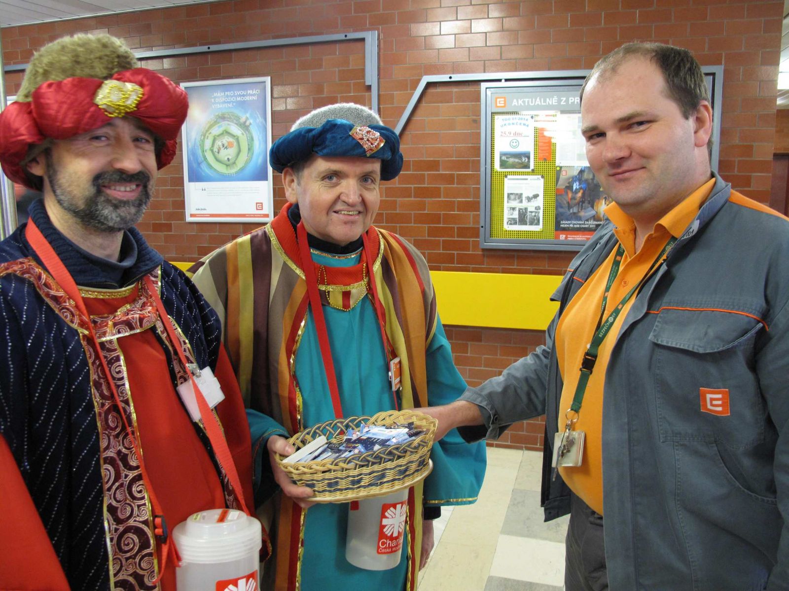 obrázek: Tříkrálová koleda v elektrárně Dukovany