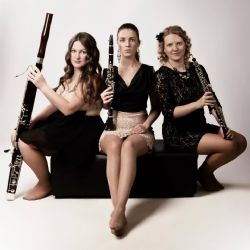 Dámské dechové trio Trifoglio v Třebíči