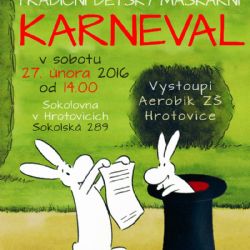 Dětský maškarní karneval v Hrotovicích
