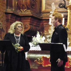 Gabriela Beňačková a Jakub Pustina v jaroměřickém chrámu sv. Markéty