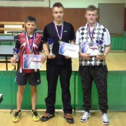 Krajský přebor dorostenců: Bárta, Jadrný a Novák