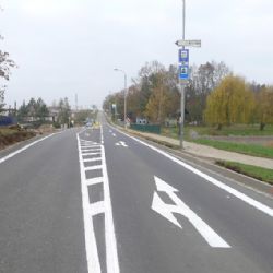 Křižovatka v Račerovické ulici v Třebíči má nový povrch