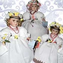 Krojované panenky Marie Žilové a Evy Jurmanové v Telči