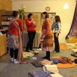 Kurz vázání dětí do šátku v Chotěboři