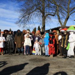 Masopustní obchůzku v Příložanech na Třebíčsku