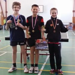 Mladší žáci v Polné: Jadrný, Lengal a Karel