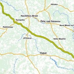 Na dálnici D1 se na Jihlavsku srazila po půlnoci dvě auta