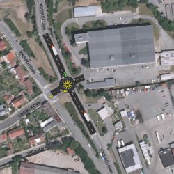 Na Hrotovické v Třebíči vyroste o prázdninách provizorní kruhový objezd