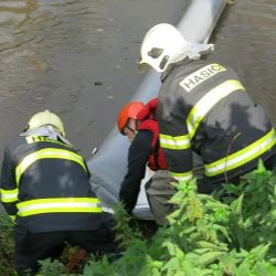 Na řece Oslavě došlo cvičně k ekologické havárii