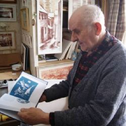 Nestor třebíčských výtvarníků Vlastimil Toman pětaosmdesátiletý