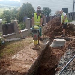 Nová splašková kanalizace ve Vepříkově a v Miřátkách