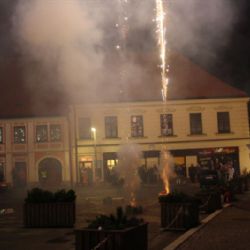 Novoroční ohňostroj v Jaroměřicích nad Rokytnou