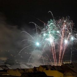 Novoroční ohňostroj v Třebíči