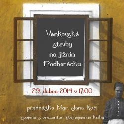 O venkovských stavbách na jižním Podhorácku v Jihlavě