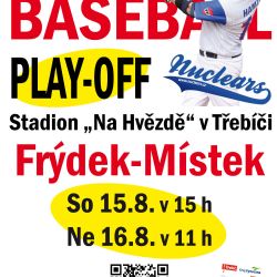 O víkendu hostí Třebíč baseballové play-off ČML