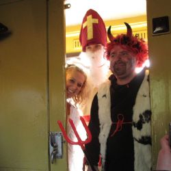 Pekelným parním vlakem s Mikulášem