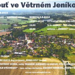 Pouť ve Větrném Jeníkově o víkendu