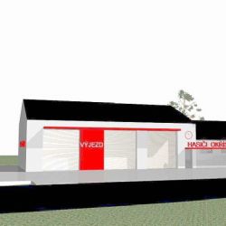 Slavnostní otevření nové hasičské zbrojnice v Okříškách