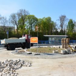 Stavba přestupního terminálu v Třebíči finišuje