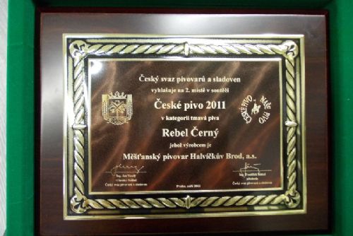 Obrázek - Tmavé pivo Rebel veze z Prahy ocenění v soutěži České pivo 2011