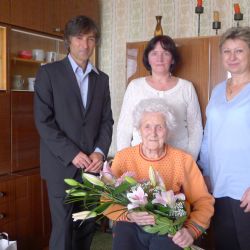 Třebíčská obyvatelka Jaromíra Sirotková oslavila sté narozeniny