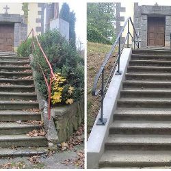 V Třebíči Sokolí půjdete do kaple po novém schodišti