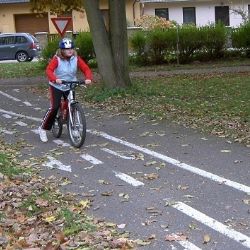 Ztracená kola slouží v Jihlavě na dětském dopravním hřišti