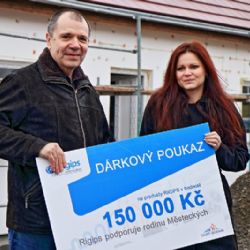 Rigips podpořil stavbu bezbariérového domu Městeckých v Čachotíně