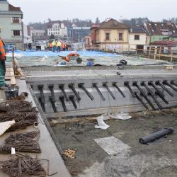 Podklášterský most v Třebíči prochází předpínáním