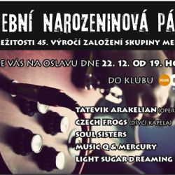Hudební narozeninová party skupiny Mercury