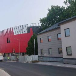 Horácká aréna: Největší sportovní stavba ČR s jedinečnou červenou fasádou