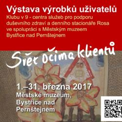 Klub v 9 a Rosa společně vystavují výrobky  v bystřickém Městském muzeu 
