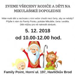 Mikulášské dopoledne ve Family Pointu