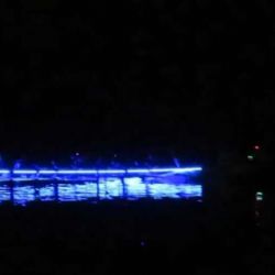 Půlnoční drak zářil na noční obloze Horní Cerekve