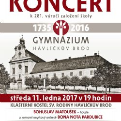 Houslový virtuos Bohuslav Matoušek a smyčcový orchestr k výročí gymnázia