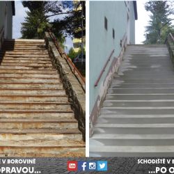 Pěší cesta v Borovině v novém