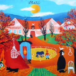 Galerie Dvorek pořádá výstavu naivních obrazů a keramických plastik