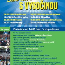 Letní dovádění s Krajem Vysočina začíná už tuto neděli v Horní Krupé