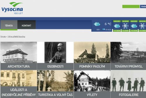 Foto: Nový web připomíná stoleté příběhy z Vysočiny 