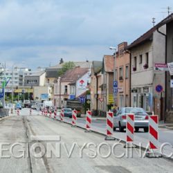 Opravy Humpolecké ulice v Brodě se dostávají do třetí etapy