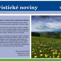 Turistické noviny doporučují letní vyžití na Vysočině